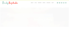 Desktop Screenshot of beckykopitzke.com
