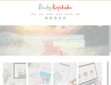 Tablet Screenshot of beckykopitzke.com